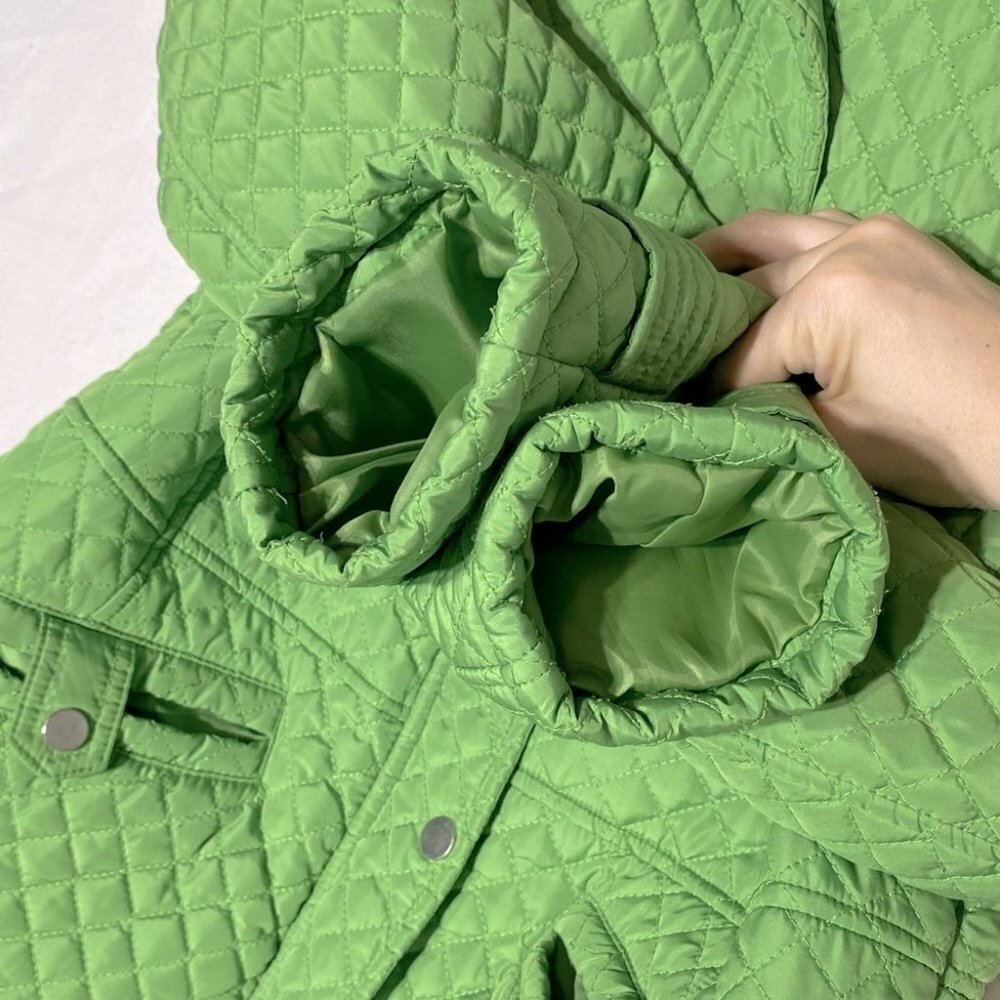 WEATHERPROOF Green Quilted Light Jacket M - Picture 10 of 13